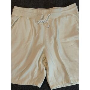 San Francisco Work Shirt Men's Comfy White Sweat Shorts Drawstring Pockets XL